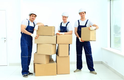 Trained staff handling furniture for pick-up in Finchley