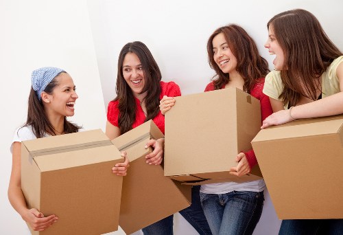 Commercial movers handling office equipment in Finchley