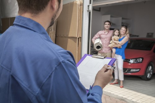 Office stock and equipment ready for commercial storage