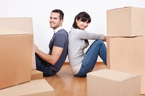 Efficient loading of household goods onto a moving truck
